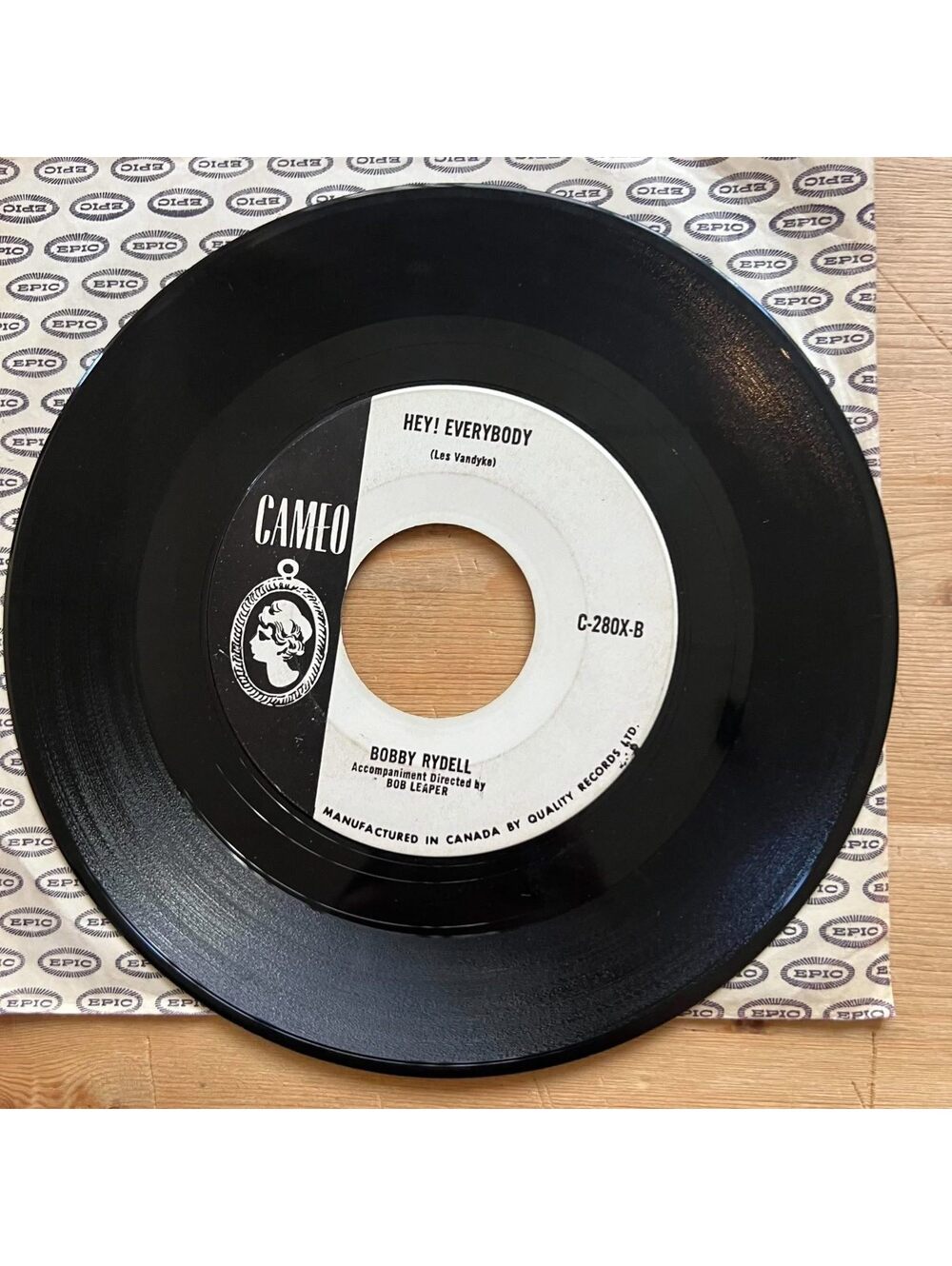 Bobby Rydell - Hey! Everybody/Forget Him 45rpm VG+ R91